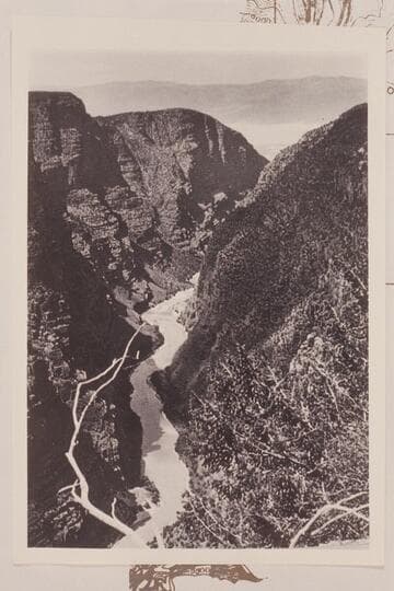 Canyon of Lodore viewed north toward the Gate of Lodore and Brown's Park from Douglas Mountain