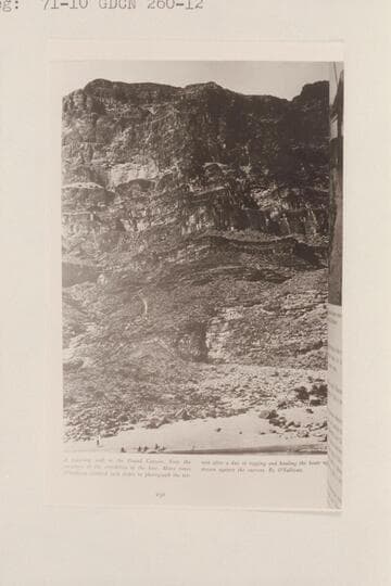 Wall in lower Grand Canyon.  Wheeler Expedition
