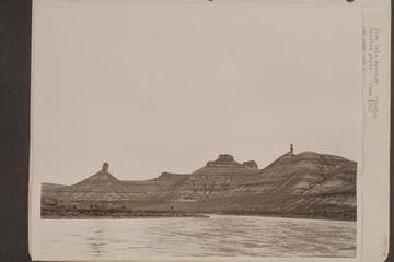 Fire Hole country, Wyoming [on photo reverse:  Marston Green River Expedition]