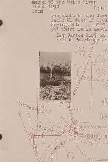 Old Fort Robidoux on left bank of the Green River above the mouth of the White River