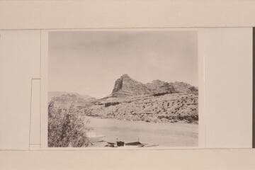 Up and across Green River from the mouth of Three Fords Canyon at Mile 35 1/2 right bank