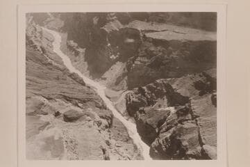 Lava Falls.  The small dot upriver is the Anvil