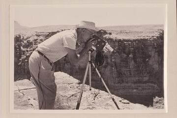Ballard Atherton photographing Badger Creek Rapid