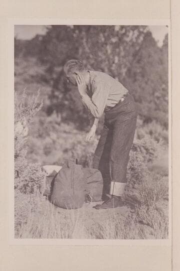 Raymond Armsby en route to Rainbow Bridge to place plaque