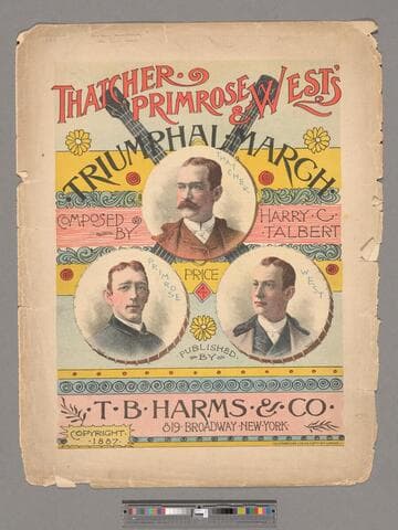 Thatcher, Primrose & West's triumphal march / composed by Harry C. Talbert