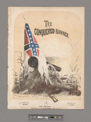 The conquered banner : grand solo / poem by Moina ; music by La Hache