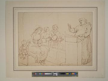 Woman and Three Monks