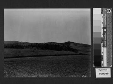 Distant view of Milflores, Spanish-style home of Harrison Gray Otis