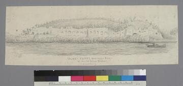 Salmi Cliffs, Mississippi River, 35 miles below St. Louis (Limestone)