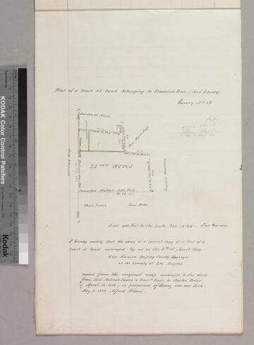Plot of a tract of land belonging to Francisco Ruiz (José Lopez)