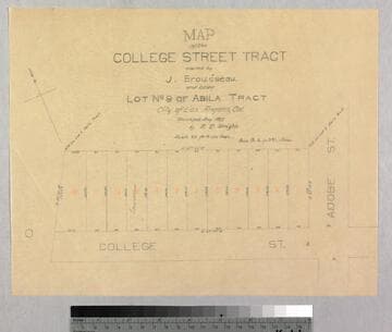 College Street Tract owned by J. Brousseau