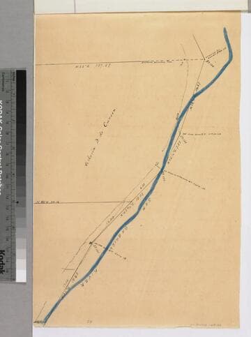 Rancho San Pedro : S73 (partition of 1884-1885, report of referees) - eastern boundary of Victoria D. de Carson parcel