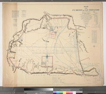 Plat of the Ex Mission de San Fernando finally confirmed to Eulogio de Celis