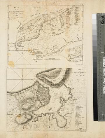 Plan of the Colorado Rocks, near the West end of Cuba. ; Plan of the City and Harbour of the Havana