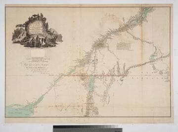 A Map of the Inhabited Part of Canada from the French Surveys With the Frontiers of NeW York and NeW England from the Large Survey by Claude Joseph Sauthier