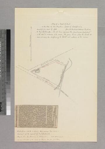 Map of a tract of land in the city of Los Angeles