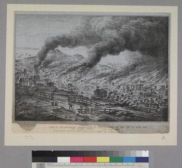View of the Last Great Conflagration in San Francisco on the 22d of June 1851
