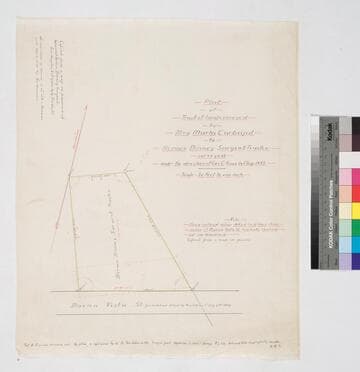 Plat of Tract of land conveyed by Mrs. Marta Carbajal to Horace Binney Sargent Trustee