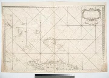 Carte reduite des Débouqemens de St. Domingue Dresée pour le Service des Vaisseaux du Roy. Pare Ordre de M, le Duc de Choiseul Colonel General des Suisses et Grisons Ministre de la Guerre et de la Marine MDCCLXV