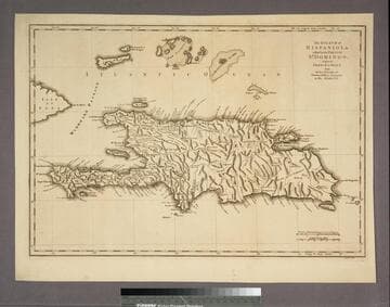Island of Hispaniola called by the French St. Domingo. Subject to France & Spain. from the best Authorities by Thomas Jefferys, Geographer to His Majesty