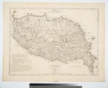 La Grenade Divisée par Paroisses Levée par ordre du Gouverneur Scott, Traduit de l'Anglais A Paris Chez le Rouge rue des Grands Augustins 1778 avec Privilege du Roi