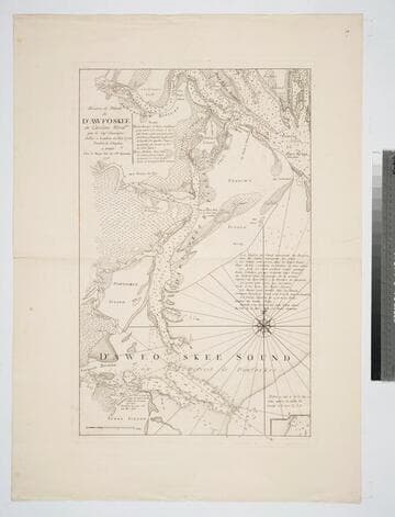 Riviere et Détroit de D'Awfoskee en Caroline Meridle. par le Cape Gascoigne