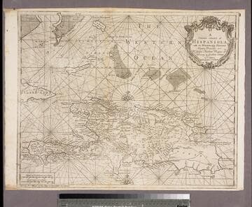 A Correct Chart of Hispaniola with the Windward Passage Humbly Dedicated to Mr. John Machin Professor of Astronomy at Gresham Colledge by C. Price Hydrographer to the King