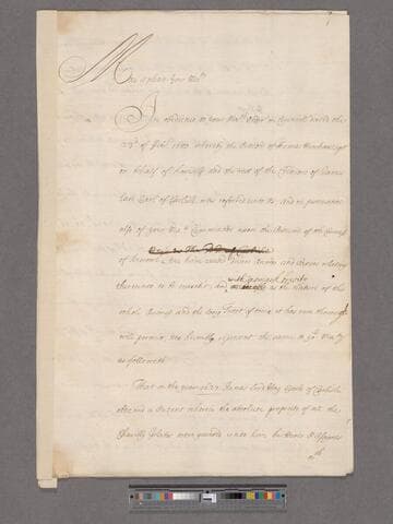 
Great Britain. Privy Council. Committee for Trade and Plantations. To the King's Most Excellent Majesty [Charles II]: Report in ye Case of the Earl of Carlisle's Creditors, & Errata in same