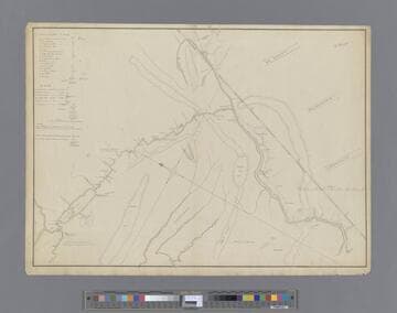 Map of the province of New York showing settlements along the Hudson and the Mohawk, with distances from Albany [cartographic material] / draft by Charles Rivez