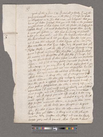 Wiat, Raph. Letter to William Blathwayt