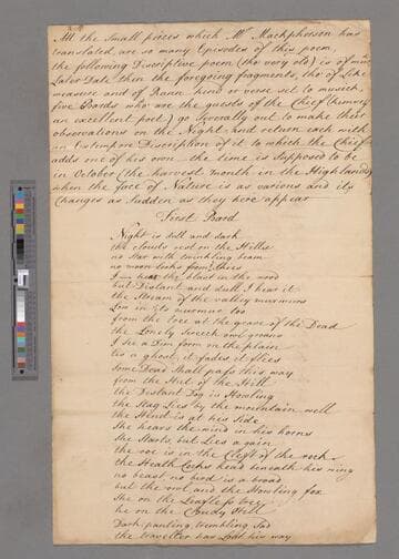 Mac Pherson, James. Croma: a poem: [quotation from part of this work]