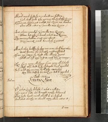 The Psalmes of David done into English verse by the most noble & vertuous gent. Sr. Phillipp Sidney Knt. : [manuscript]
