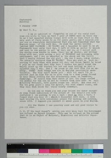 Francis Thompson writes to Charles Baker