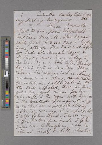 Alice Frances Trevelyan, after Dugdale. Letter to Margaret Jean (Trevelyan) Holland, after Viscountess Knutsford