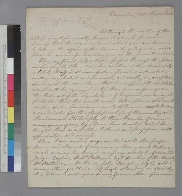 Thomas P. Jones, Warrenton, North Carolina, letter to Thomas Jefferson