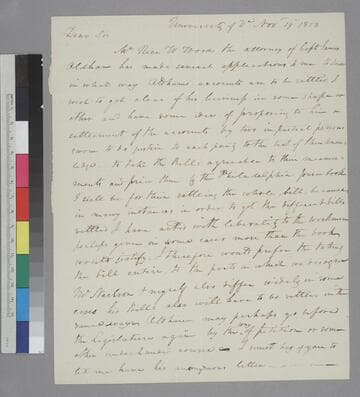 Arthur S. Brockenbrough, University of Virginia, letter to Thomas Jefferson