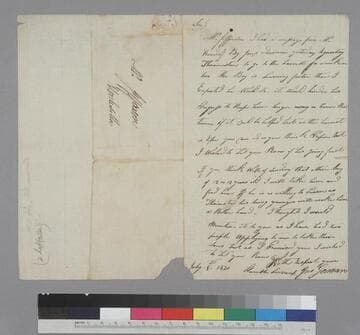 John Gorman letter to Thomas Jefferson, Monticello