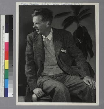 Studio portrait of Aldous Huxley
