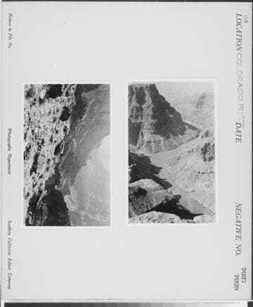 Colorado River - Overview of Colorado River from rim of canyon