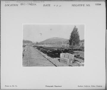 Big Creek, Shaver Lake Dam - Dismantling Shaver Railroad