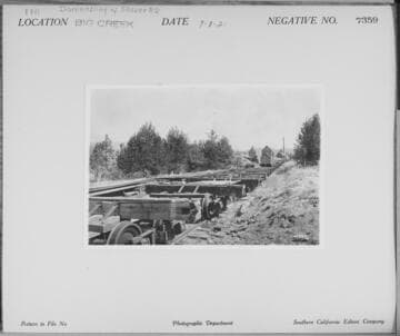 Big Creek, Shaver Lake Dam - Dismantling Shaver Railroad