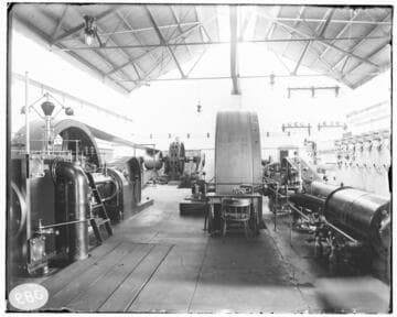 The interior of the Redlands Steam Plant