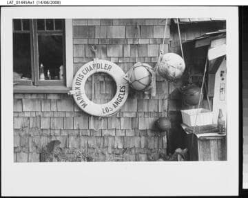 Life preserver with "Marian Otis Chandler" logo