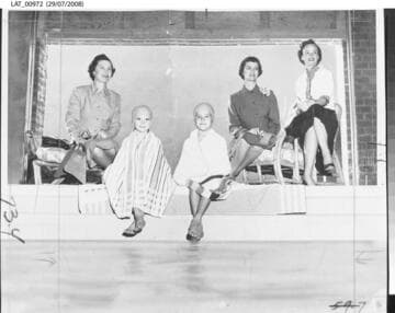 Dedication of Harry Chandler Memorial Pool with the Junior League Girls Club