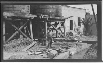 The rear of the Santa Barbara Bath House