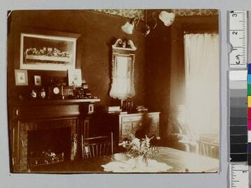 Dining room Pasadena -- Dr. Channing in window