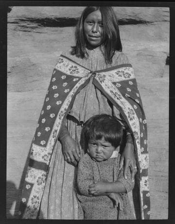 Southwest Indian woman and child