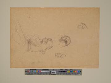 Four Studies of a Girl's Head