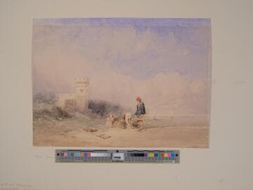 Castle and Beach Scene