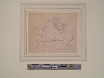 Battle Scene with Charging Cavalry